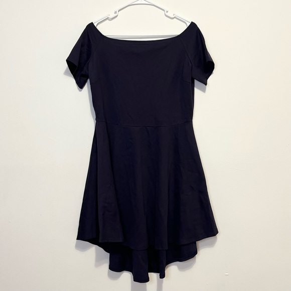 NWT Navy Blue off the Shoulder High Low Dress Womens Size XL - Picture 2 of 10